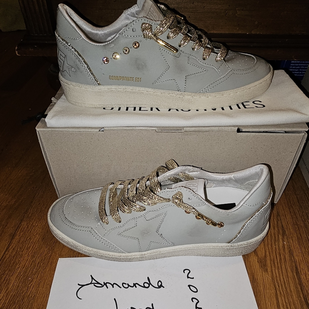Golden Goose Sage Green Neiman Marcus Edition Ballstars